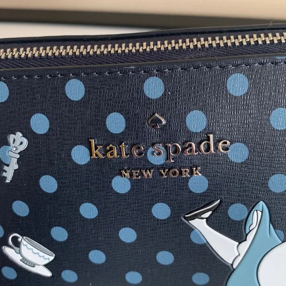 NWT! Kate x Disney Alice in wonderland limited edition Cosmetic Bag/pouch. - Picture 4 of 14